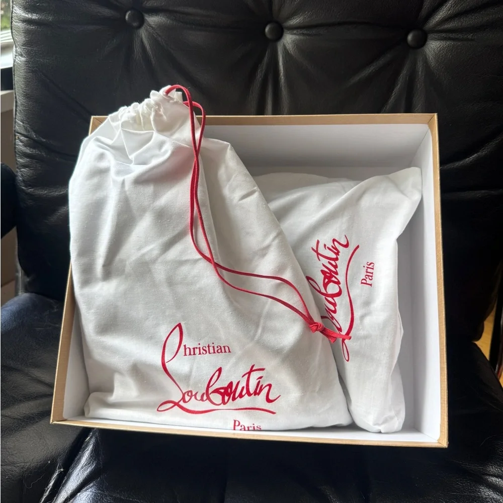 Christian Louboutin Black Ankle Boots with Red Sole - Picture 5 of 9